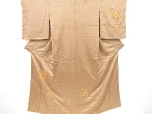 未使用品　汕頭蘇州刺繍華紋に花喰い鳥模様訪問着